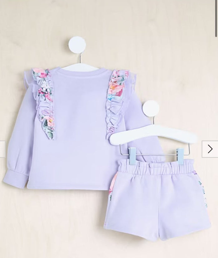 Georeg Fleece Shirt & Shorts Set