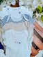 George pack of 7 Nautical Print Short Sleeve Bodysuits