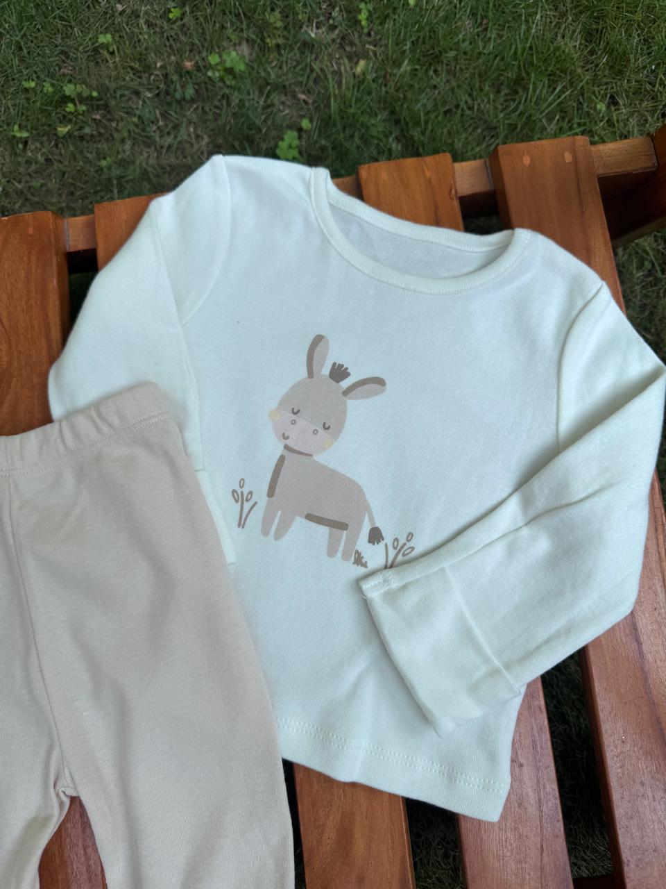 George Beige Pyjamas Set