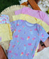 George pack of 5 Pastel Ice Cream print Bodysuits