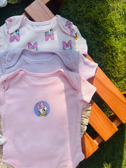George pack of 5 Disney Daisy Duck print Bodysuits