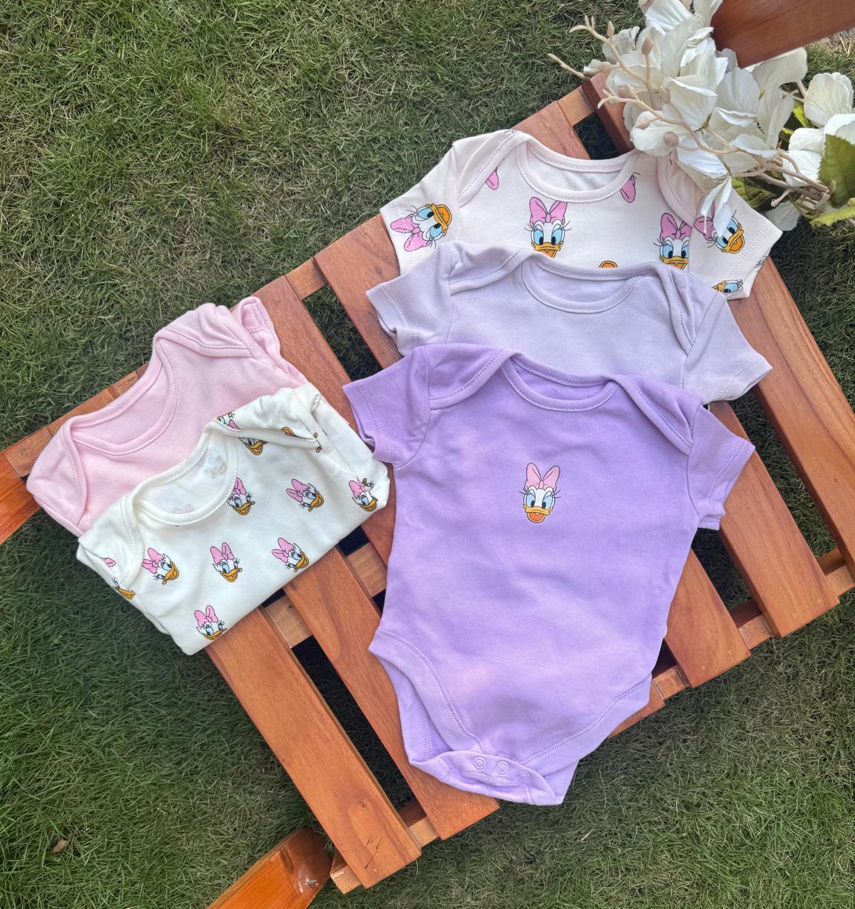 George pack of 5 Disney Daisy Duck Bodysuits