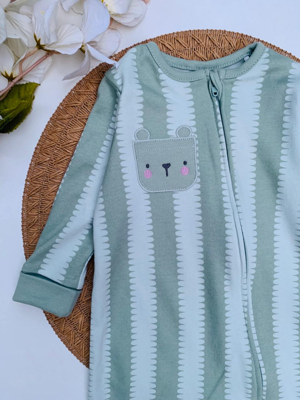 Tu Clothing Embroided Bunny Sleepsuit