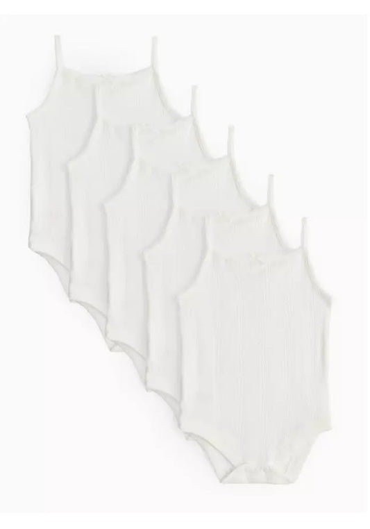 Tu Clothing pack of 5 Strapy Bodysuits