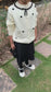 Knitted Cardigan with Glittery Skirt