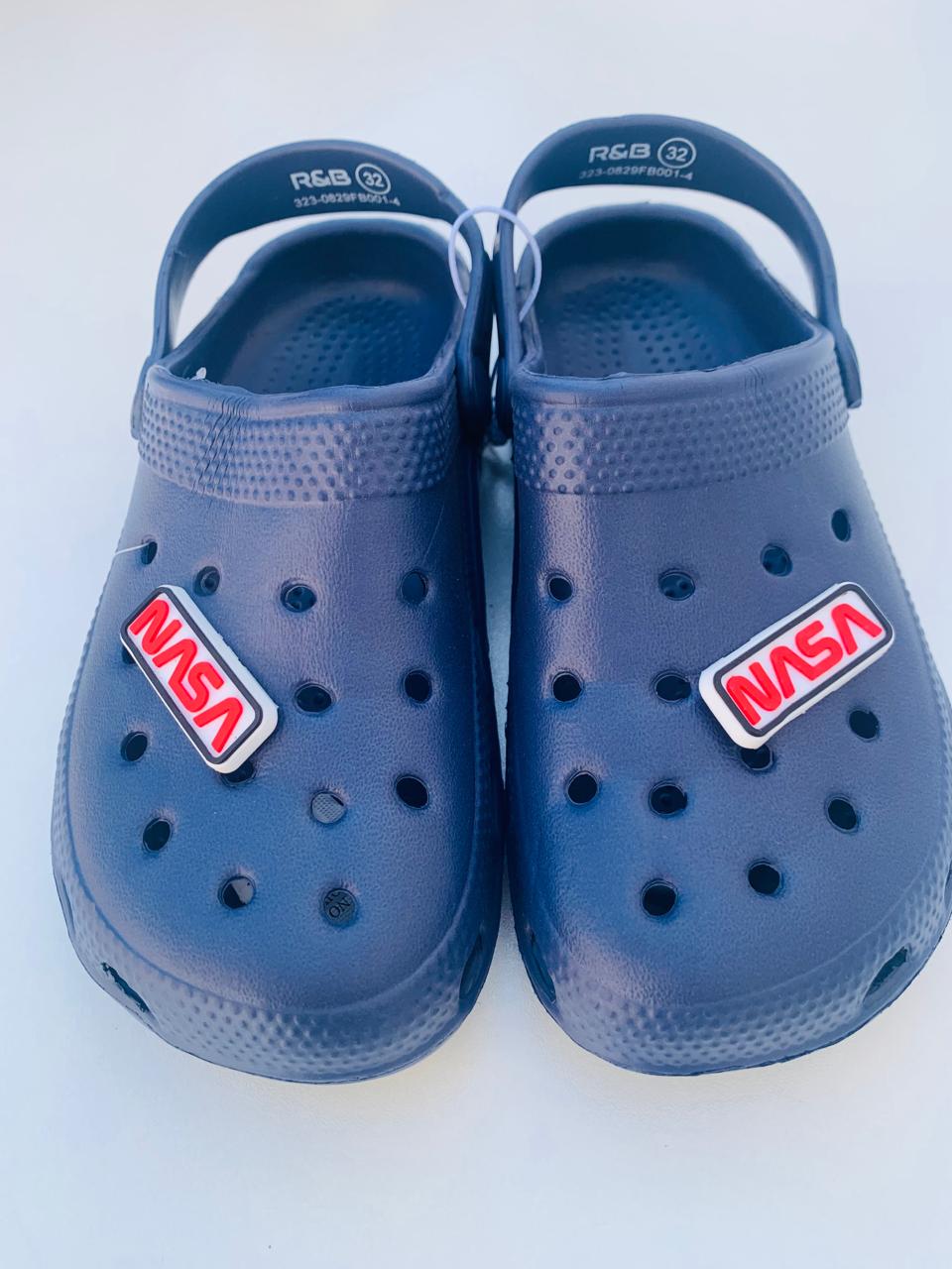 R&B Navy Blue Crocs