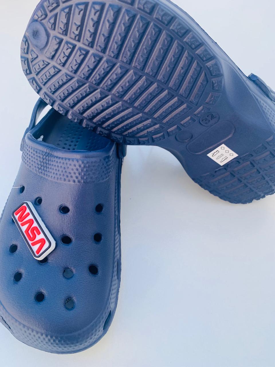 R&B Navy Blue Crocs