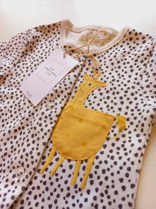 Giraffe Themed Sleepsuit