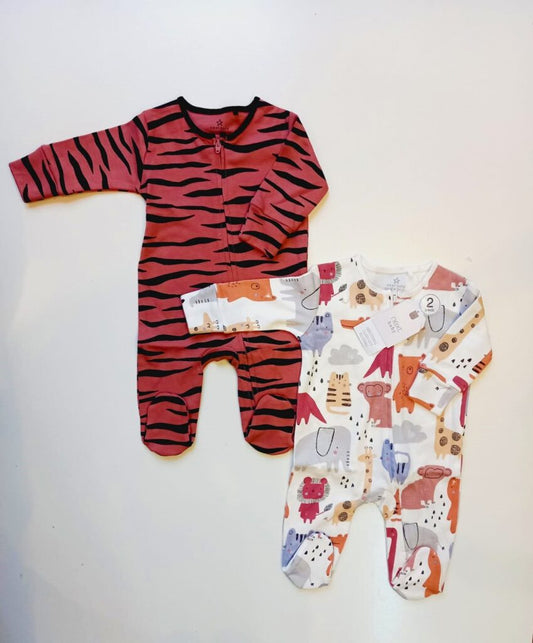 Pack of 2 Sleepsuits