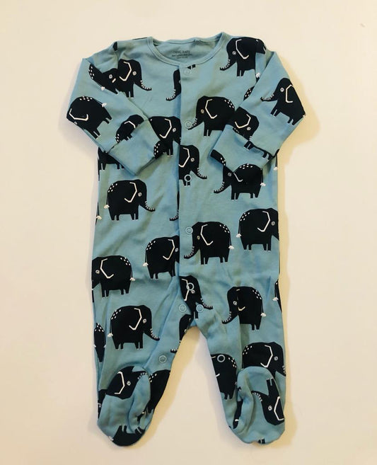 Next Black Elephant Sleepsuit