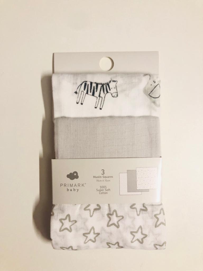 Pack of 3 Muslin Squares