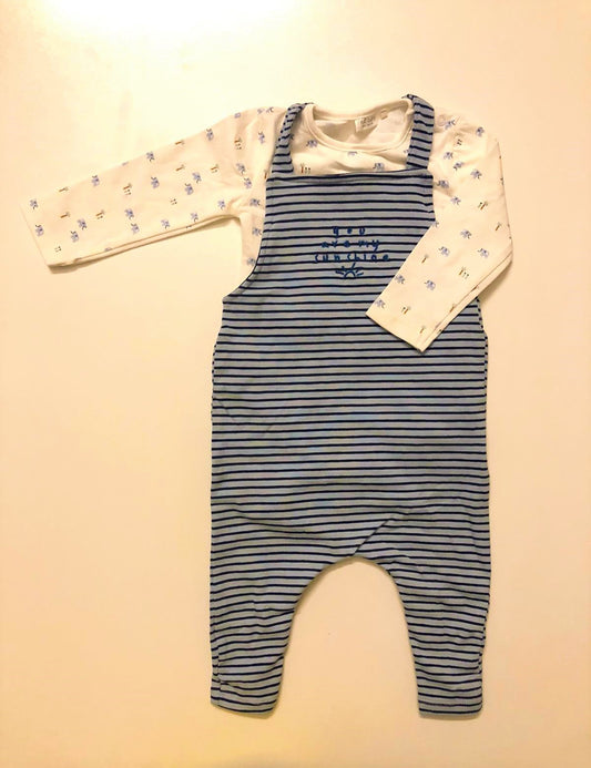 NEXT Dungarees and Bodysuit ,Trouser Set