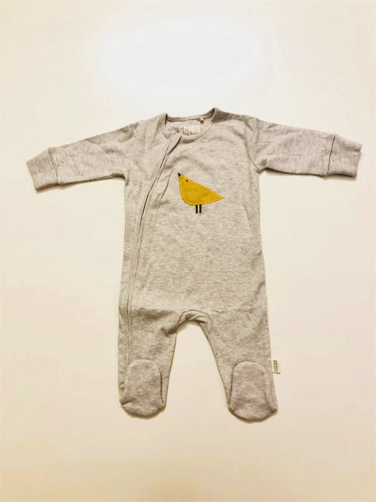 NEXT Applique yellow Bird Sleepsuit