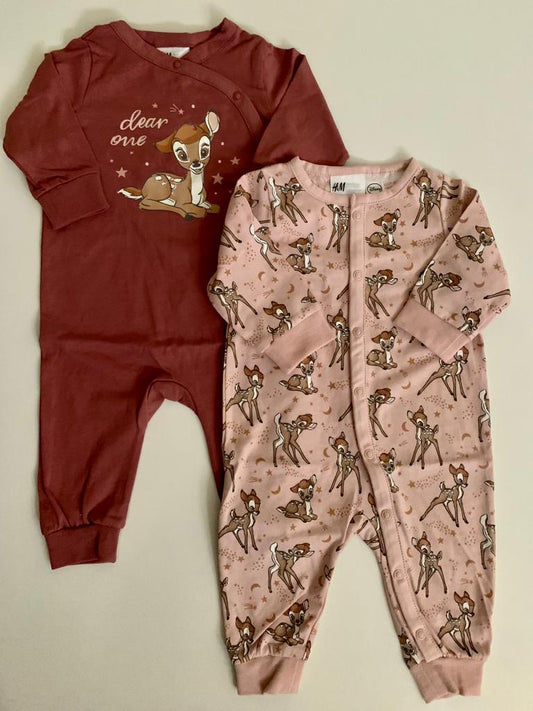 H&M Pack of 2 Sleepsuits