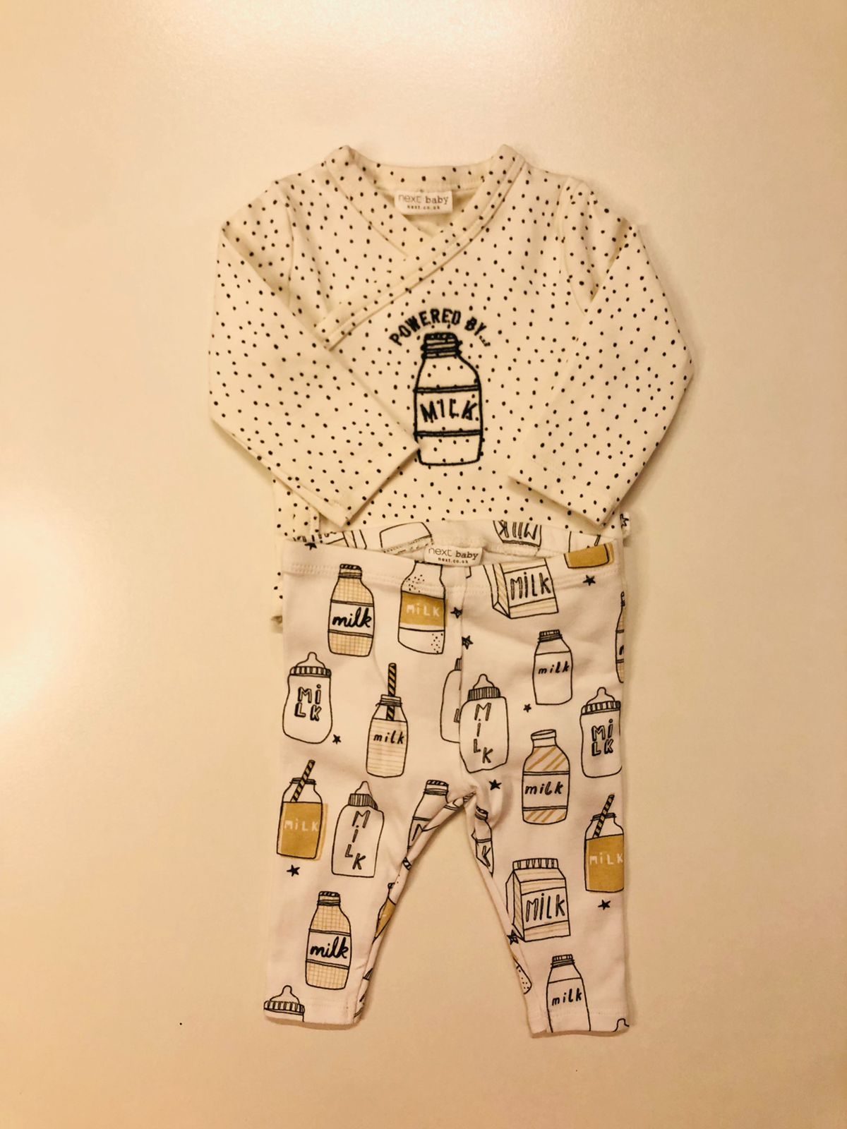 Milk Bottle Themed Bodysuit Set