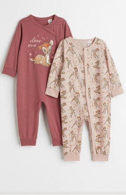 H&M Pack of 2 Sleepsuits