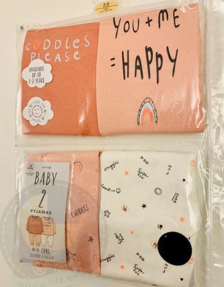 Pack of 2 Happy PJ set