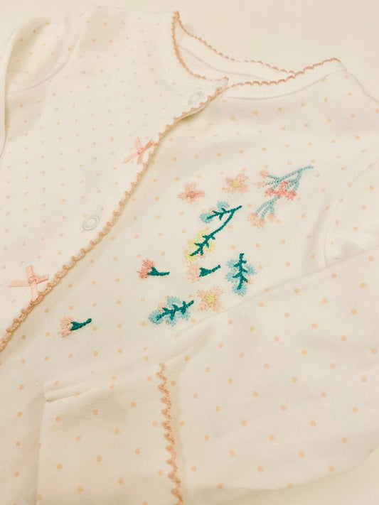 George Embroidered Sleepsuit