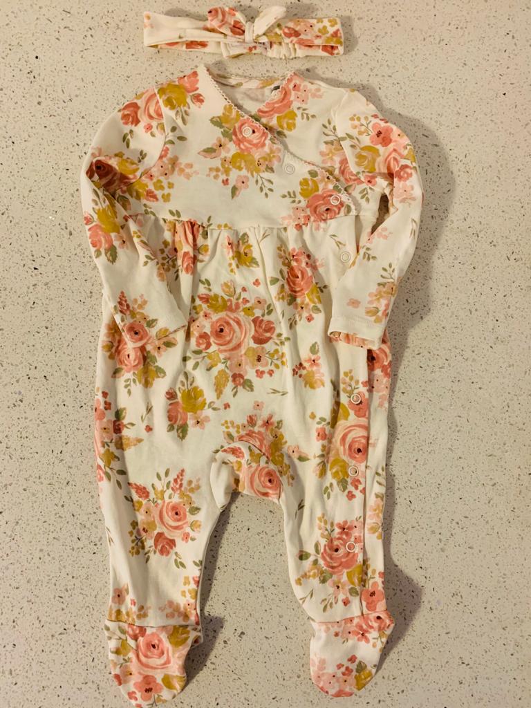 Floral Themed Sleepsuit