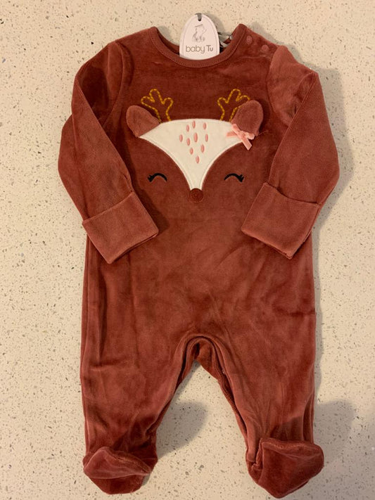 Sleepsuit Appliqued Velour