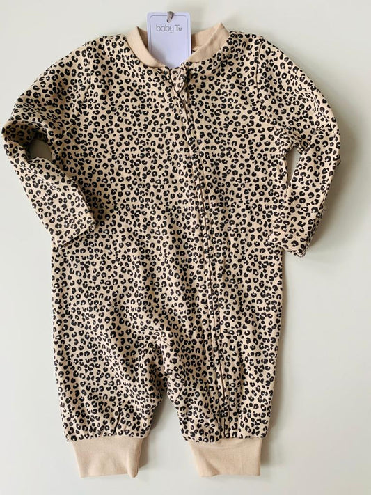 Cheetah Print Sleepsuit