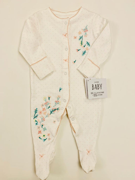 George Embroidered Sleepsuit