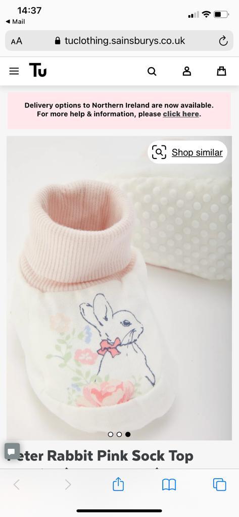 Peter Rabbit Themed Booties