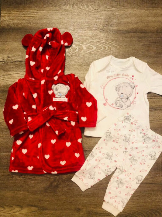 Bear bathrobe with PJ Set