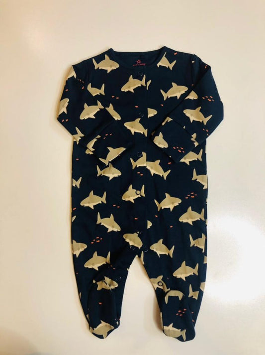 NEXT Whale Themed Sleepsuit