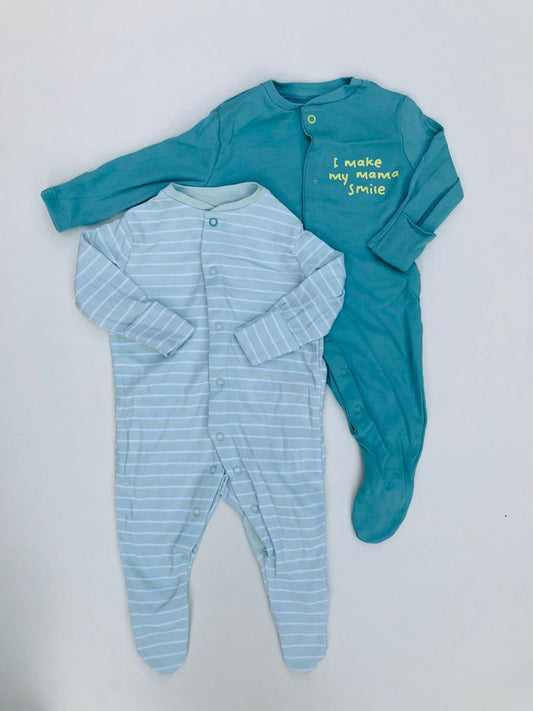 Pack of 2 Sleepsuits