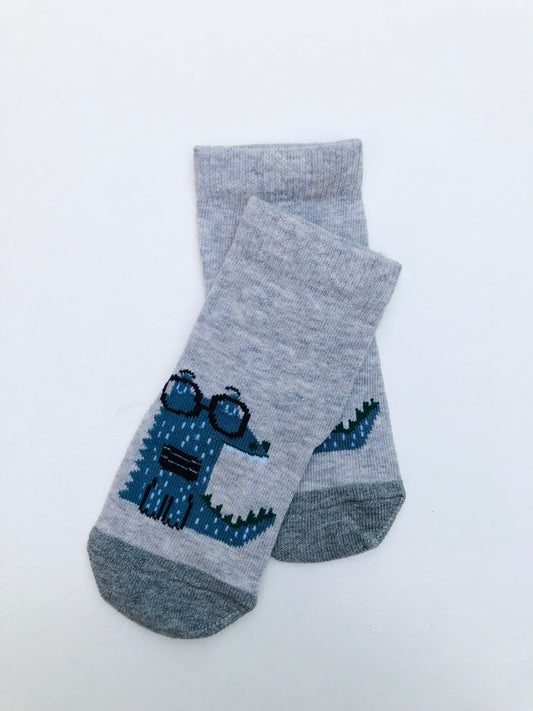 Dino Wearing Glasses on Socks