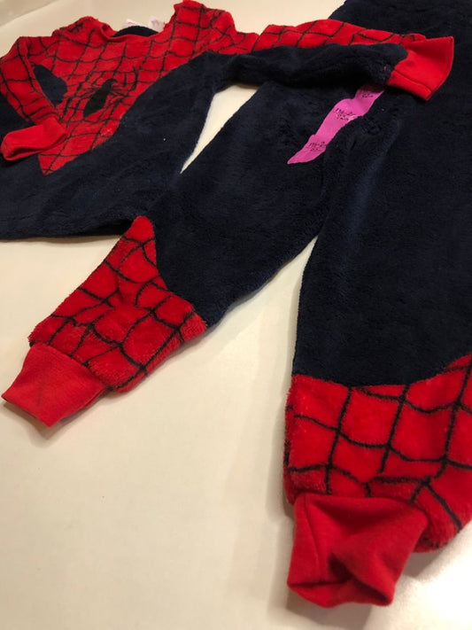 Spiderman themed fleeced PJ Set Marvel Themed