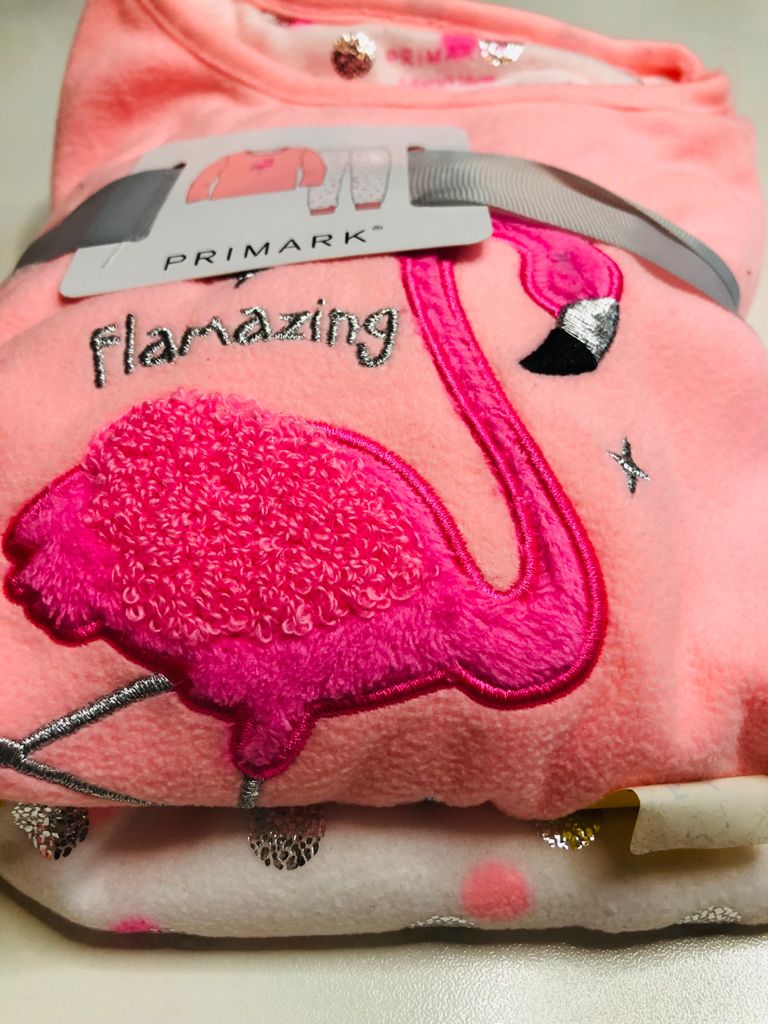 Flamingo Themed Baby pink PJ Set
