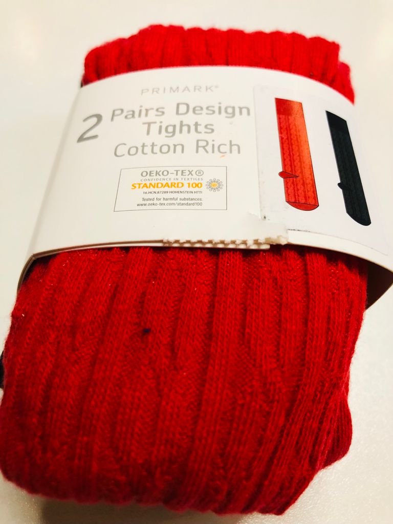Pack of 2 Cotton Rich Tights