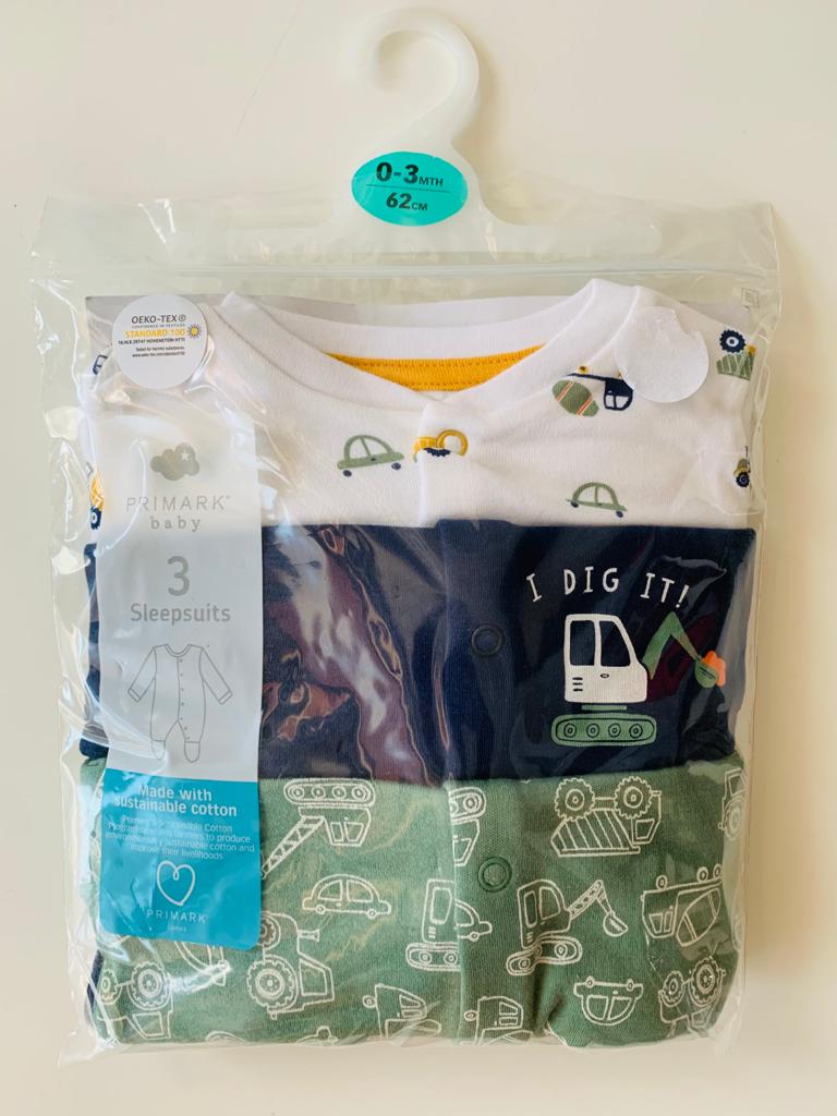 Tractor themed Sleepsuits(In-stock)