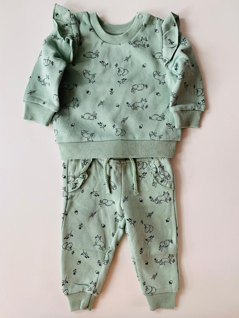 Rabbits Sweat shirt and Trouser Set(In-stock)