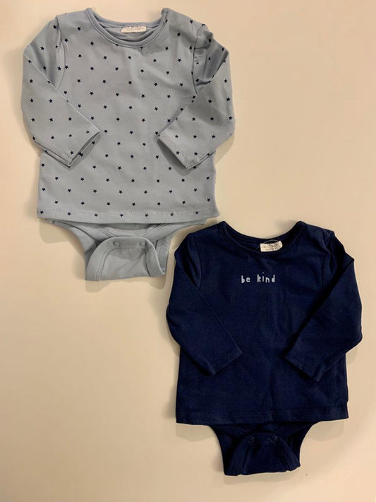 Pack of 2 Bodysuit Shirts(In-stock)