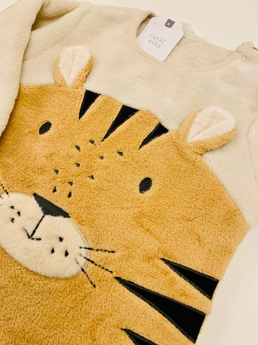 Tiger Fleeced Sleepsuit