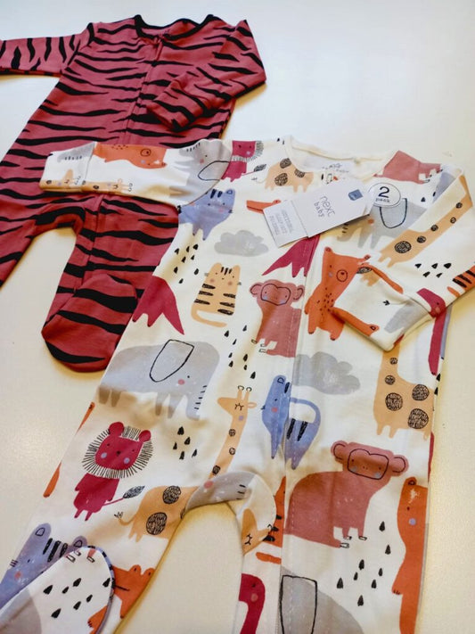 Pack of 2 Sleepsuits