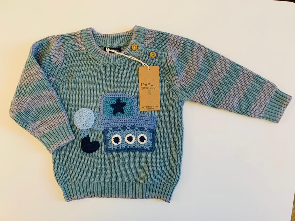 Knitted Tractor Sweater