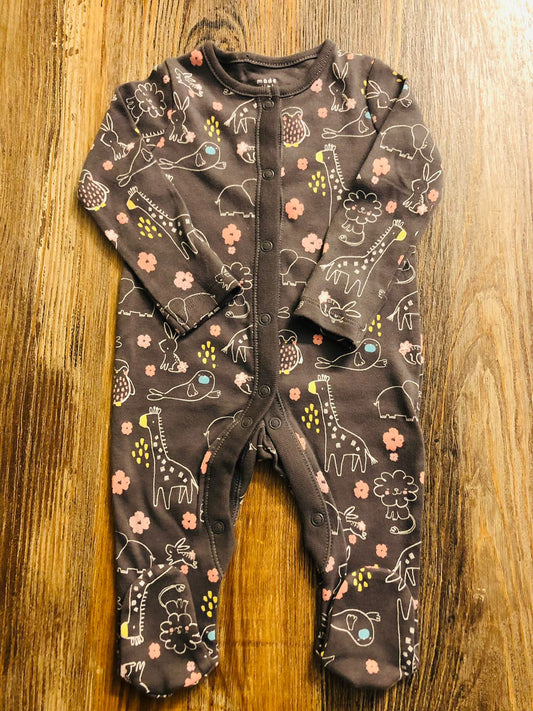 F&F Elephant Themed Sleepsuit