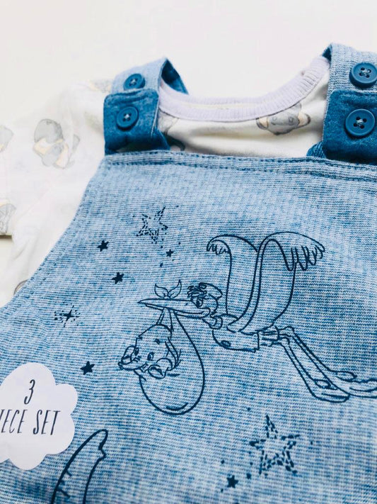 Dumbo Themed Dungaree with socks