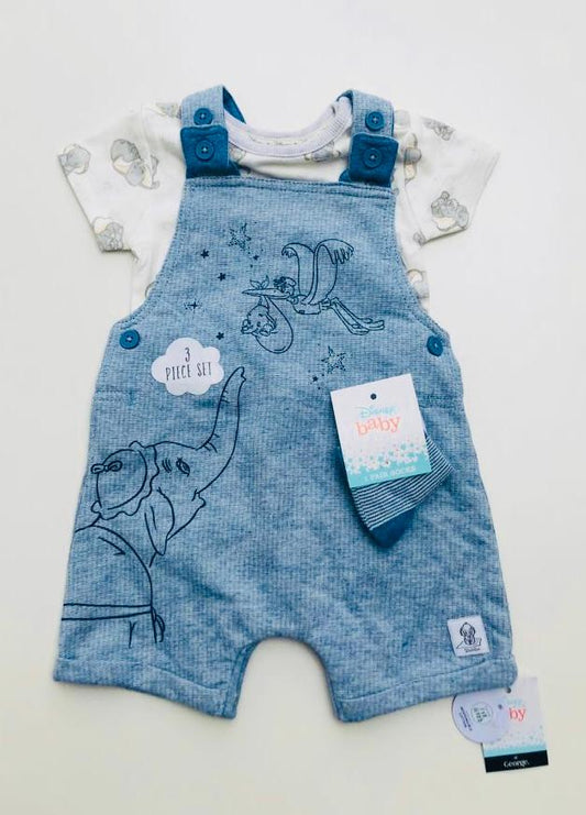 Dumbo Themed Dungaree with socks