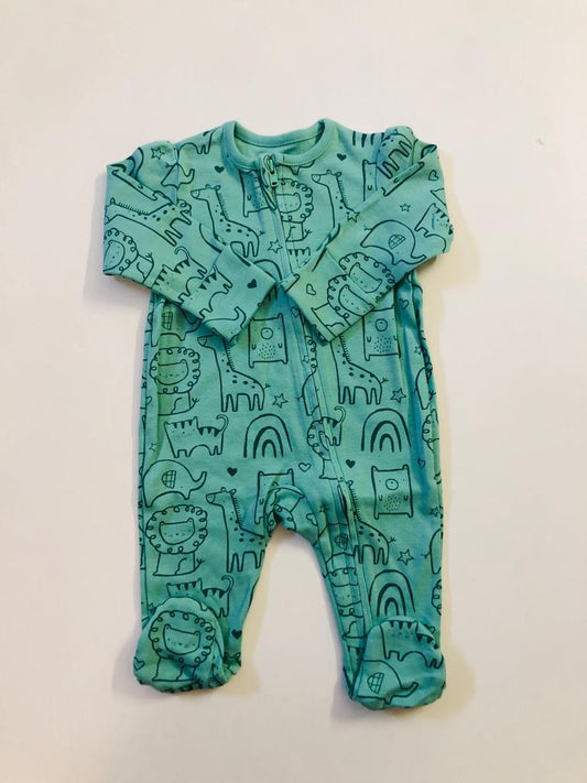 George Zipped sleepsuit