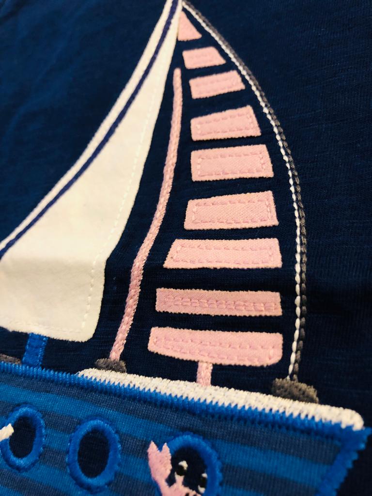 NEXT Appliqued Boat Shirt & Shorts Set
