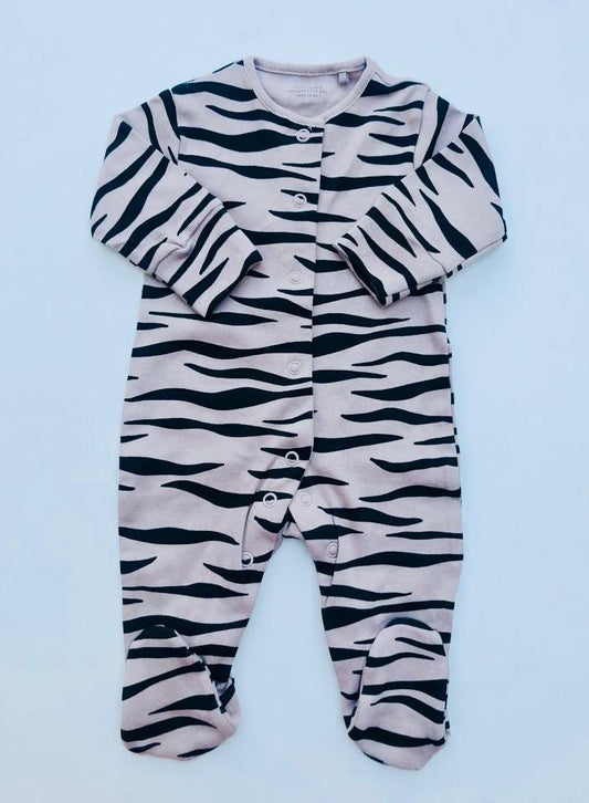 Next Black Lines Sleepsuit