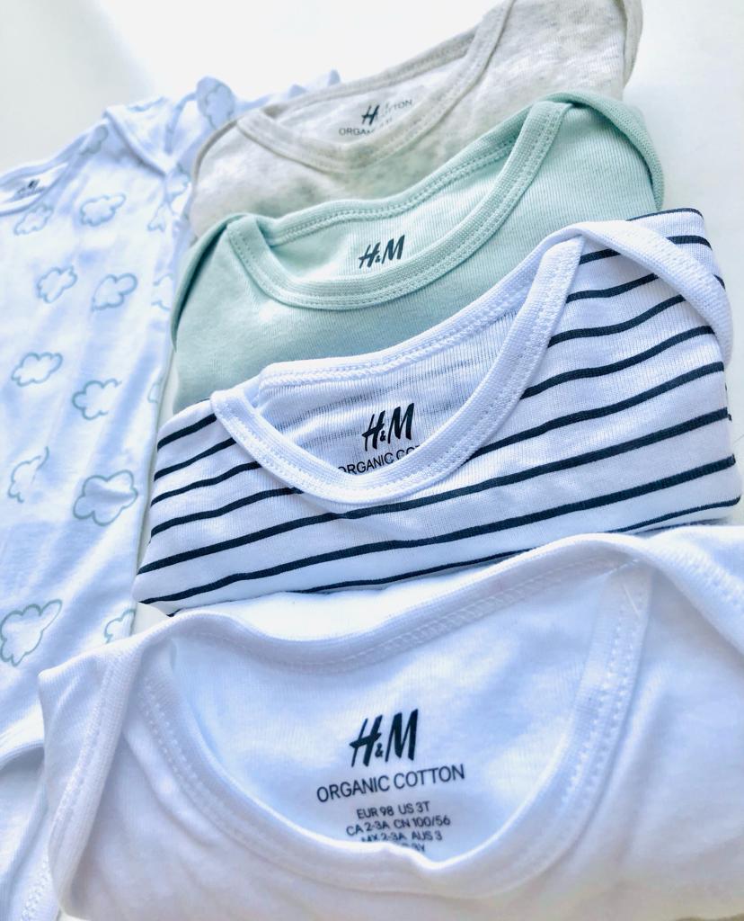 H&M Pack of 5 Halfsleeves Bodysuits