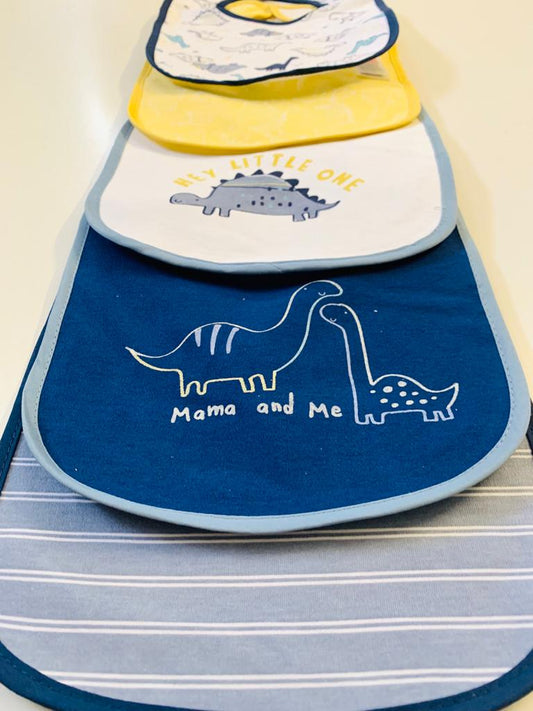 Pack of 5 Dino Bibs