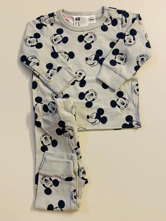 H&M Pack of 2 Mickey Themed Pj Sets