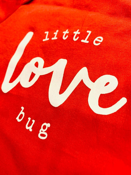 "Little bug" on red Bodysuit